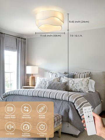 DSYBRI remote control provides effortless speed and light adjustments.