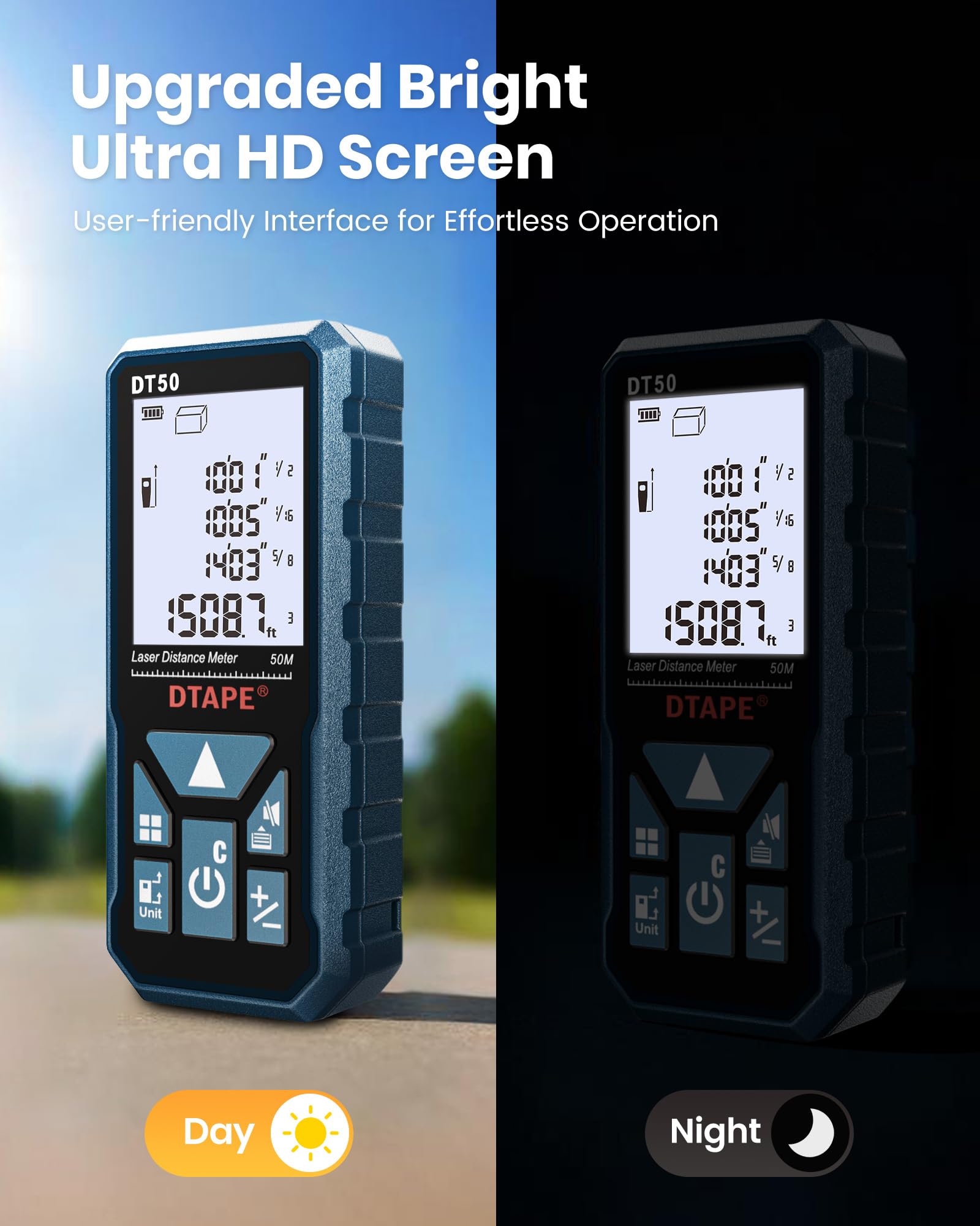 DTAPE stores measurements for quick data reference and project tracking.