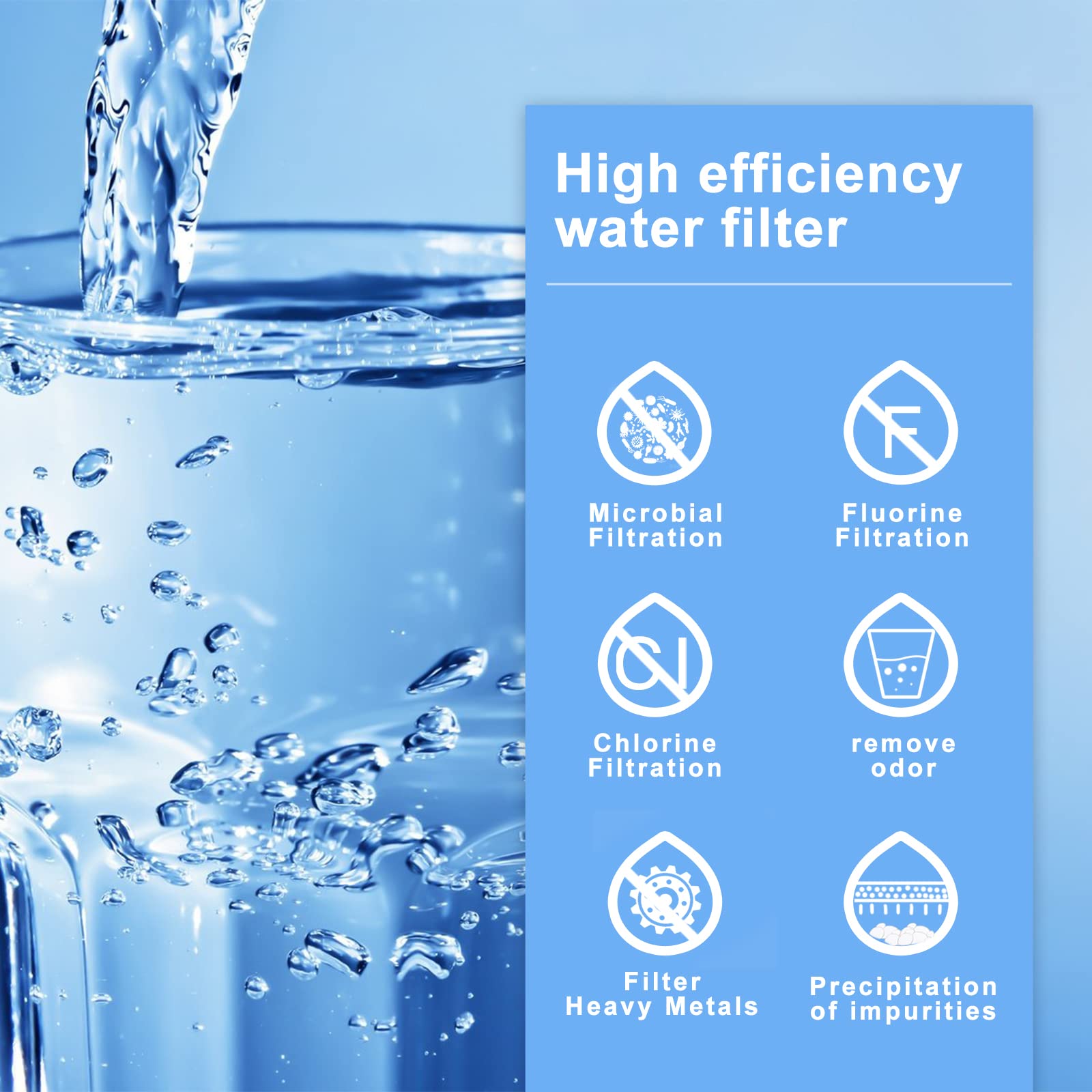 DTESL Berkey black purification element improves taste with coconut shell activated carbon.