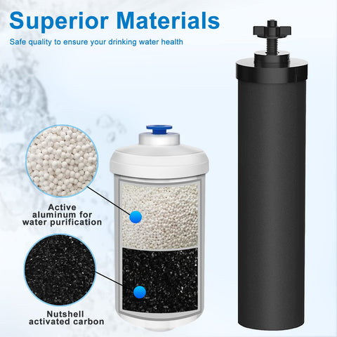DTESL Berkey PF-2 fluoride filter reduces fluoride while preserving clarity.