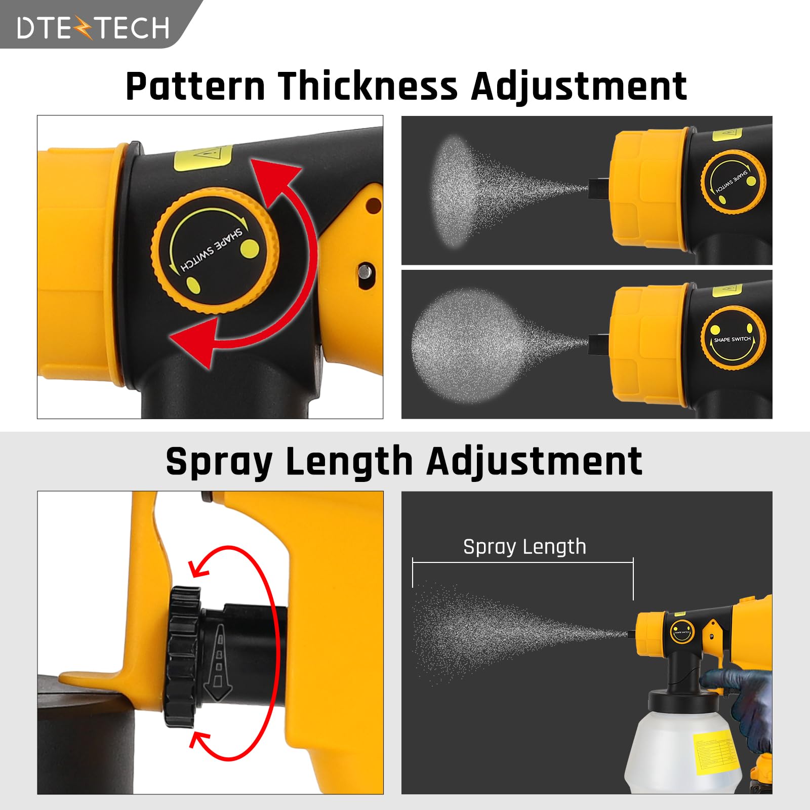 Copper nozzles included for clog-free, reliable spraying on furniture