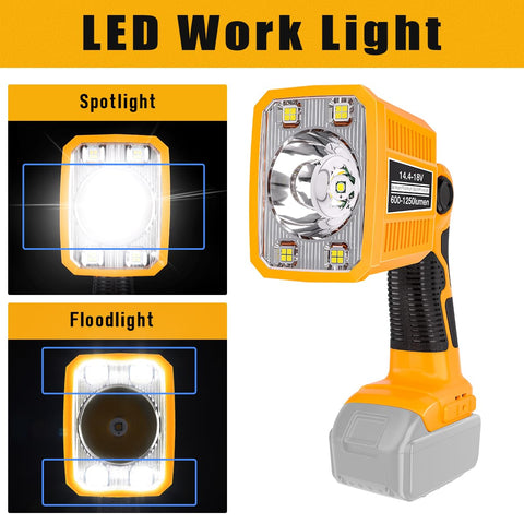 DTEZTECH LED flashlight in spotlight mode delivering 600 lumens for long-range visibility