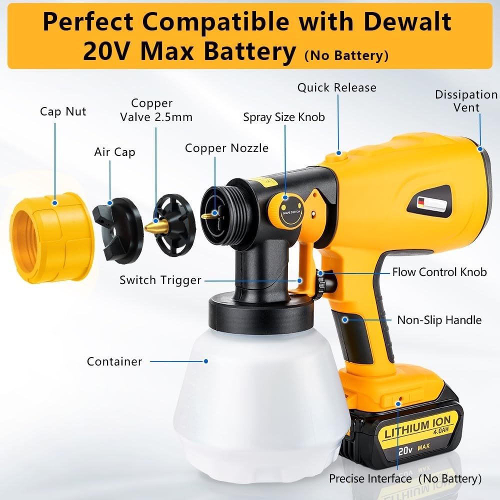 DTEZTECH copper nozzle resists clogs and delivers cleaner spray patterns.