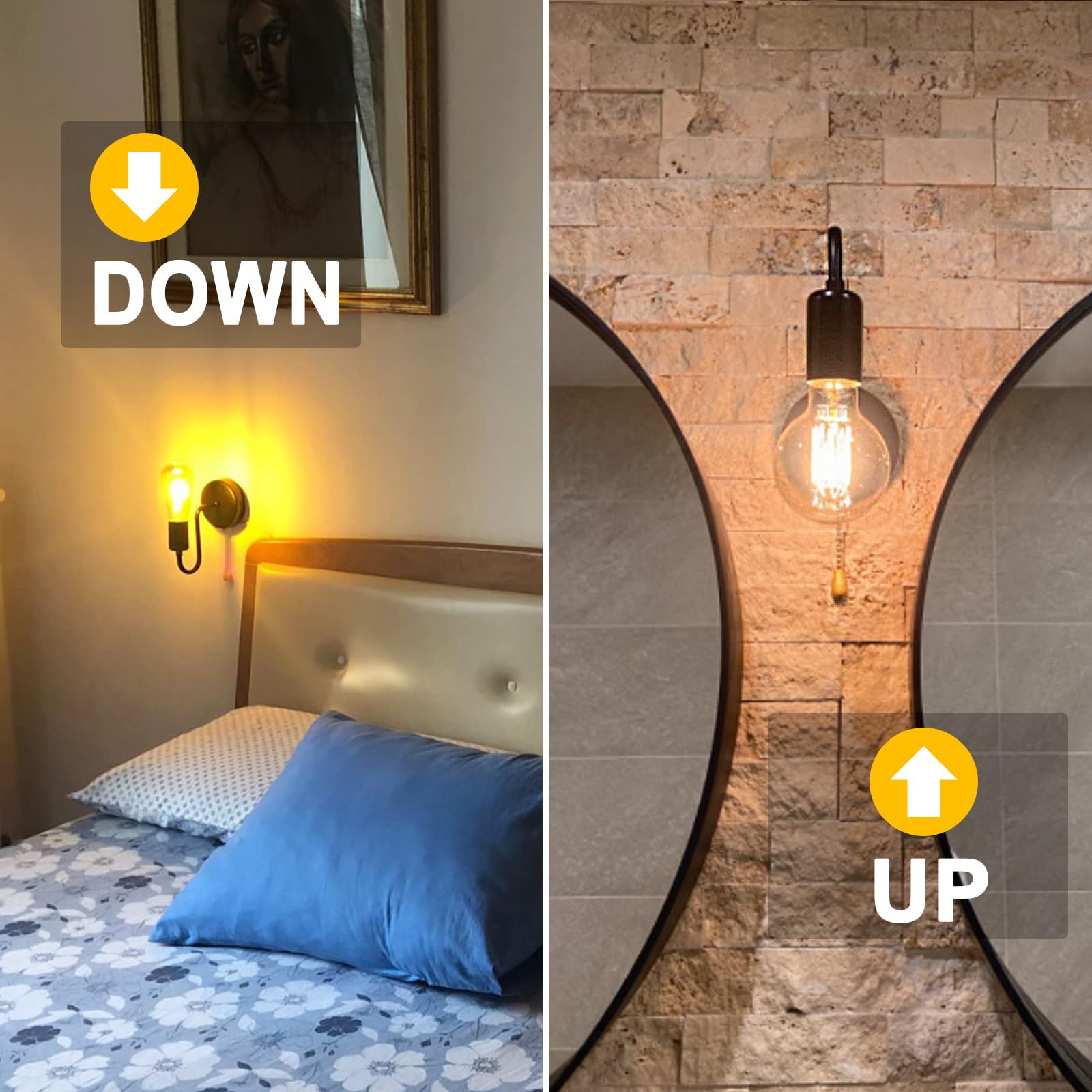 DTIEDY compact-size wall sconce fits tight indoor spaces