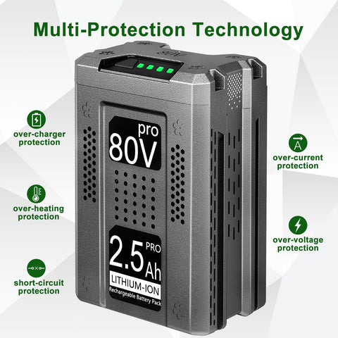 DTK compatibility with Greenworks 80V tools enables flexible tool setups.