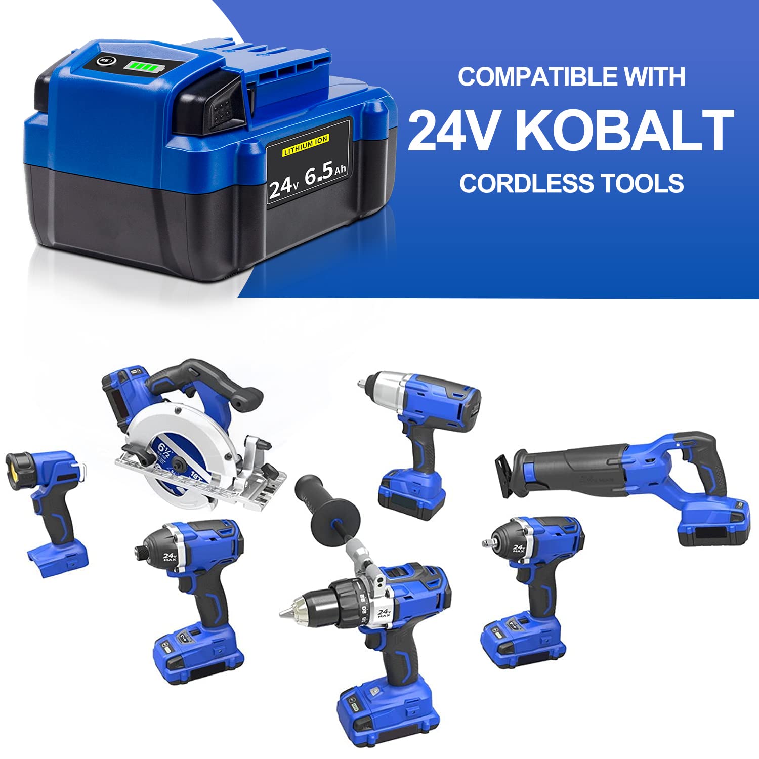 DTK 6.5Ah battery supports KRC chargers for flexible charging