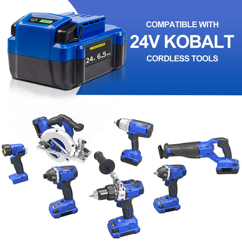 DTK 6.5Ah battery supports KRC chargers for flexible charging