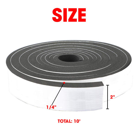 Dualplex foam strip creates an airtight door and window seal against drafts.