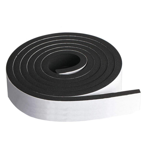 Dualplex neoprene foam strip roll offers durable 2-inch insulation for doors and windows.