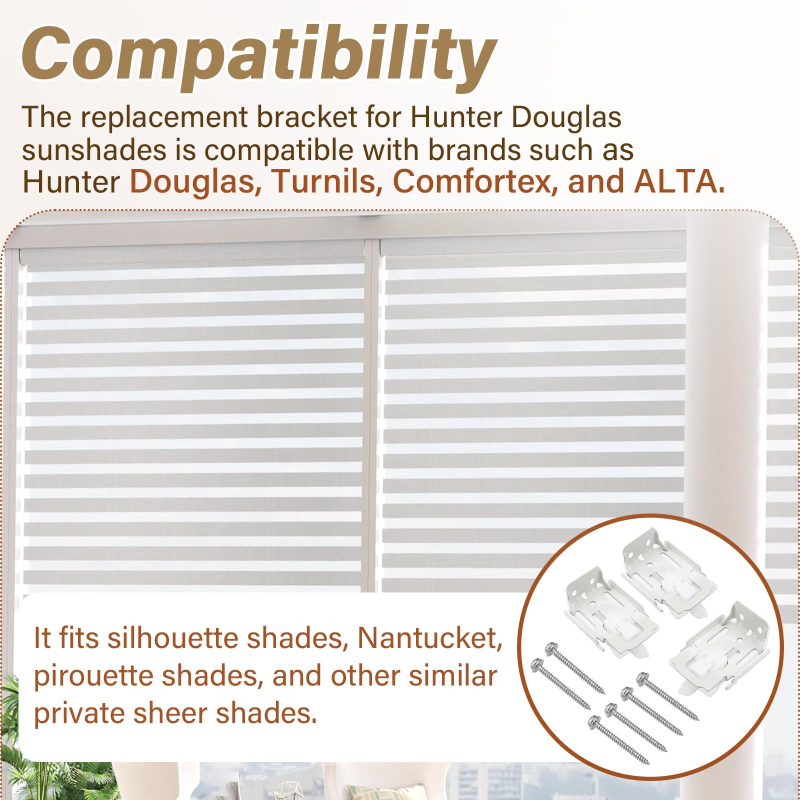 DuckcowsC 3-pack white brackets provide durable replacement parts for DIY fixes.