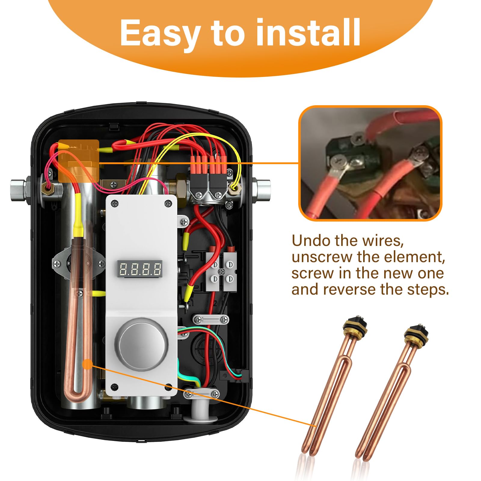 DuckcowsC screw-in installation illustration for quick maintenance