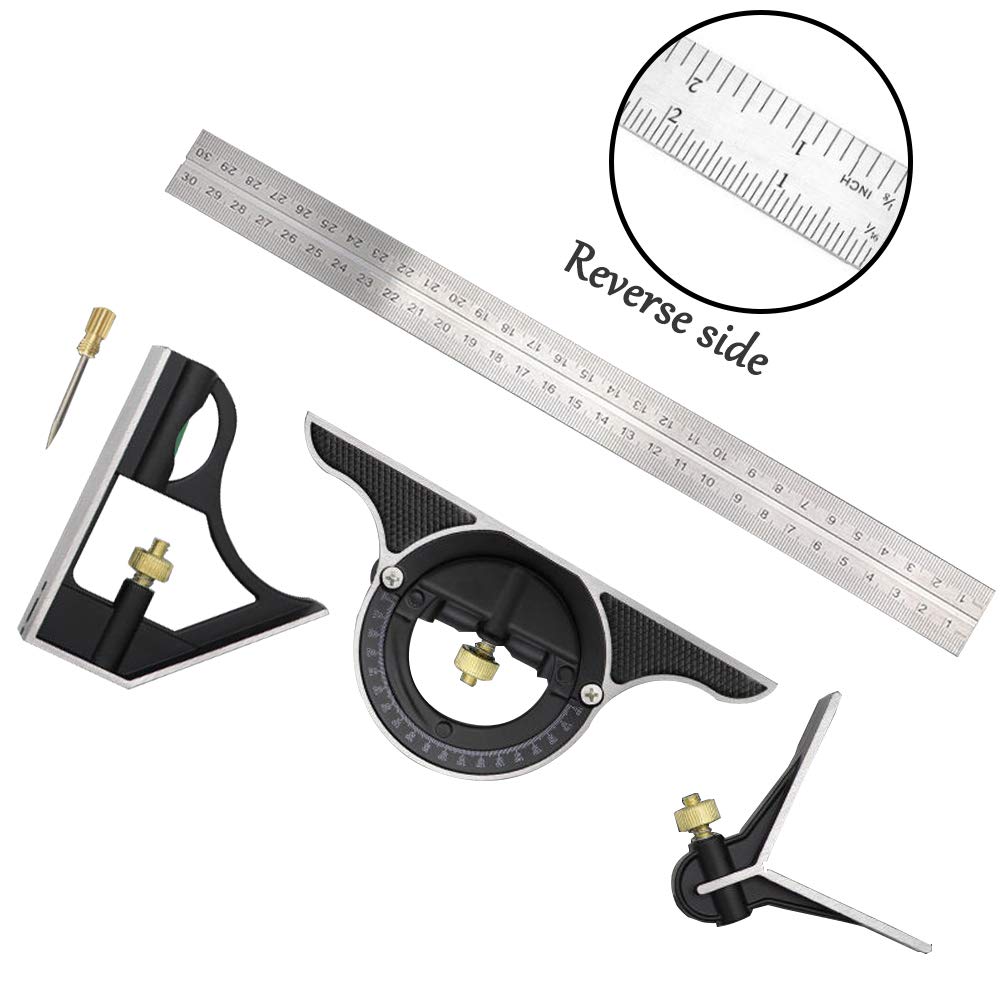 DUEBEL Combination Square separable nut design for quick setup.