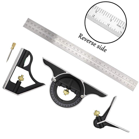 DUEBEL Combination Square separable nut design for quick setup.
