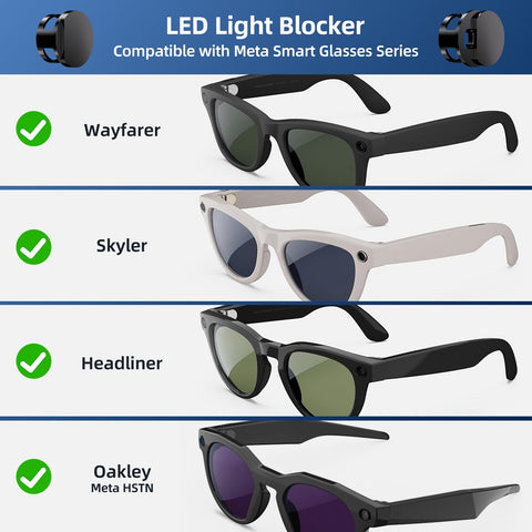 Compatible with Ray-Ban Meta and select Meta AI glasses for wide use.
