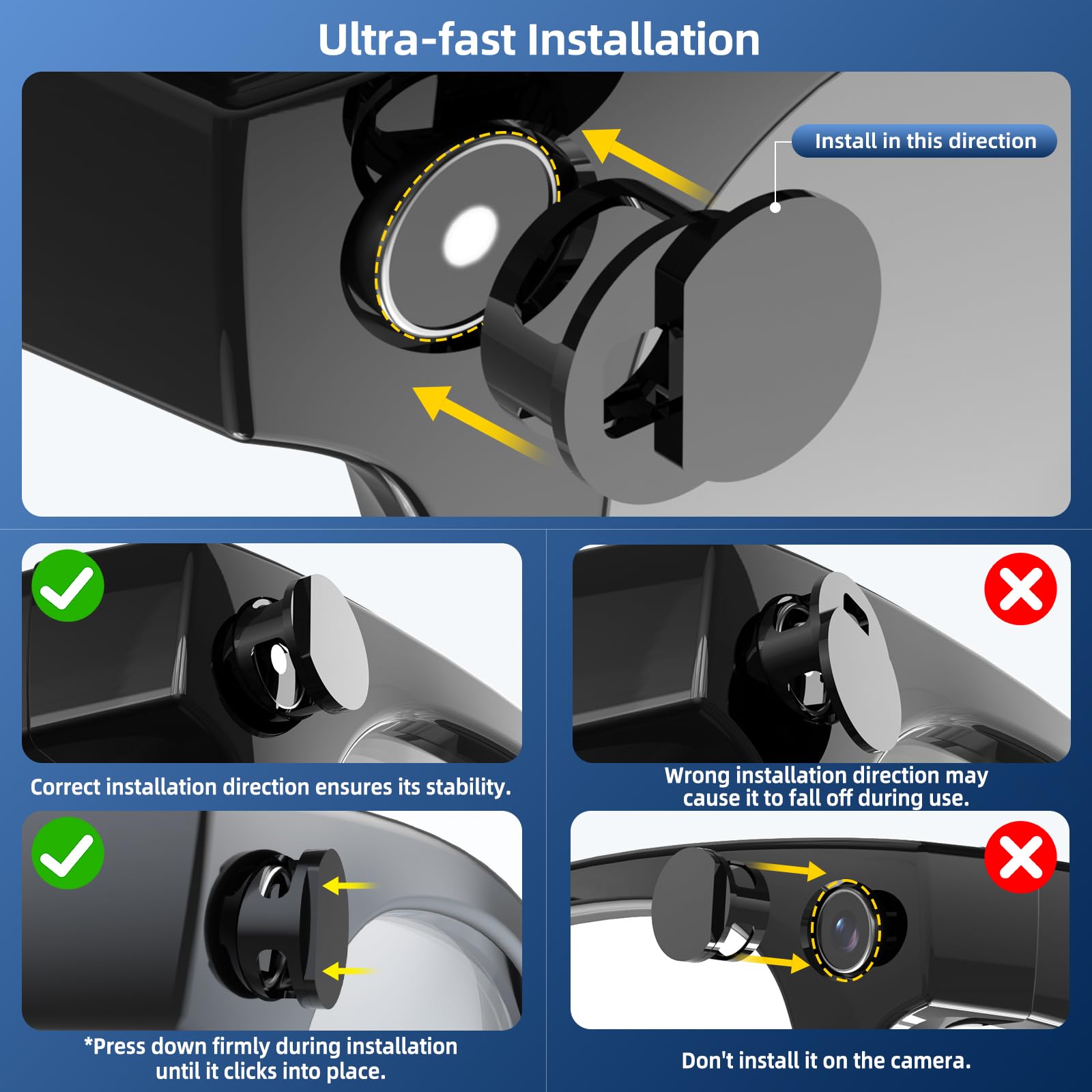 Front light blocker with side-light entrance preserves camera function in low light.