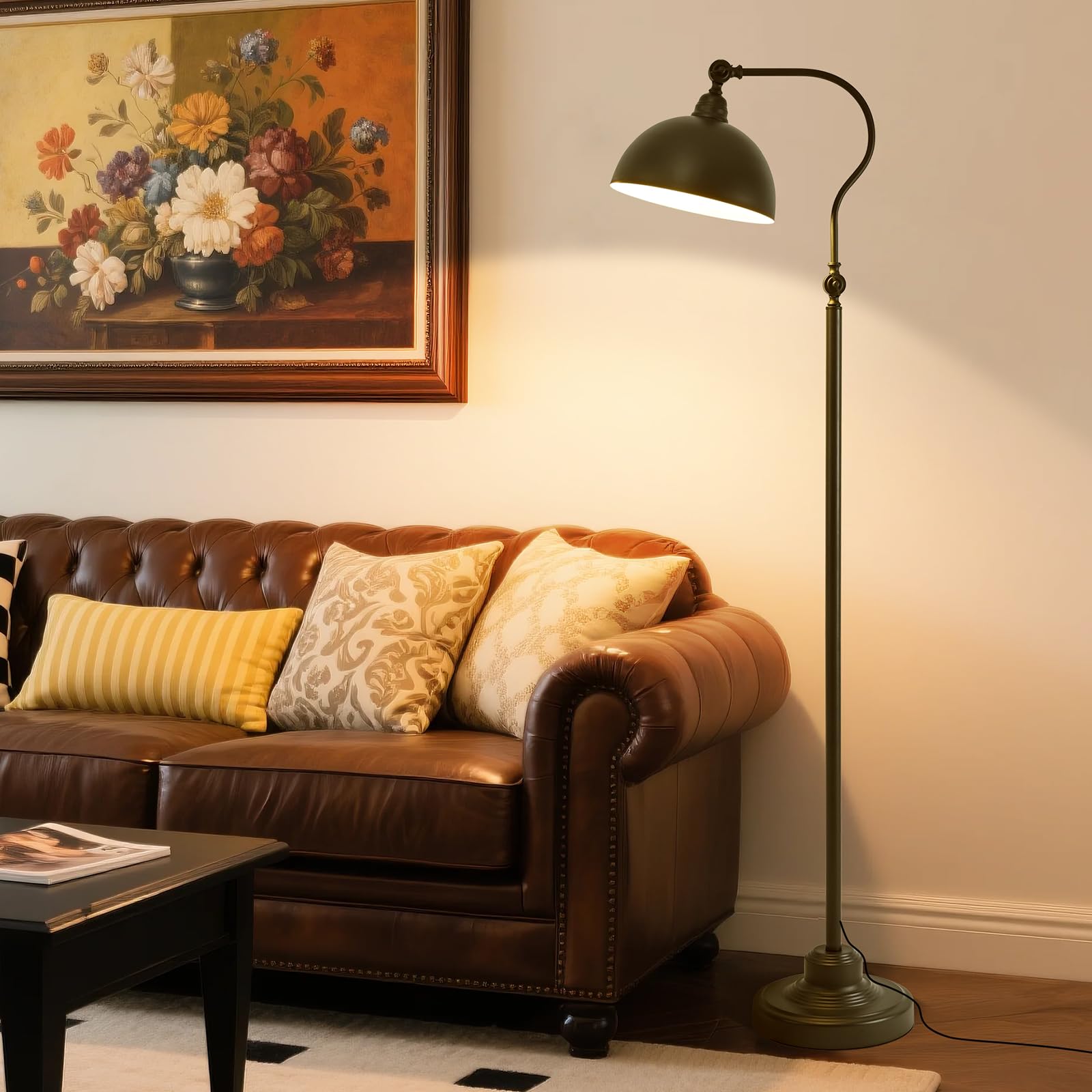 Dujunlinghang Bright Reading Floor Lamp with remote for easy brightness control