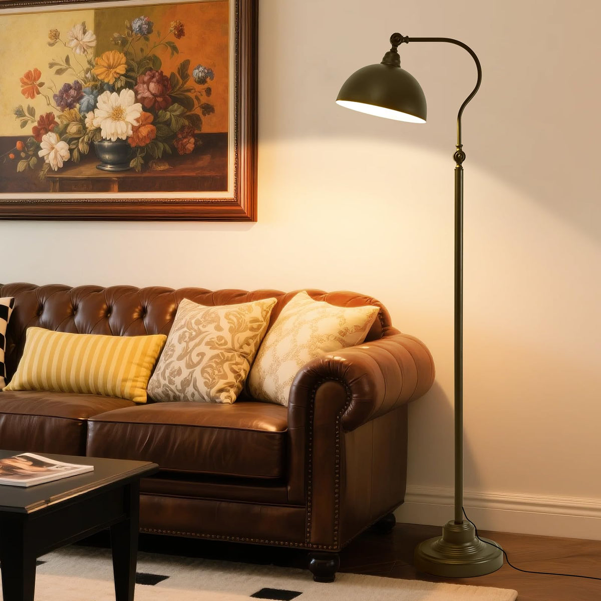 Dujunlinghang Bright Reading Floor Lamp with remote for easy brightness control