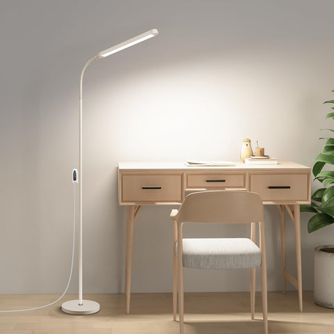 Dujunlinghang lamp base offers stable lighting by your chair.