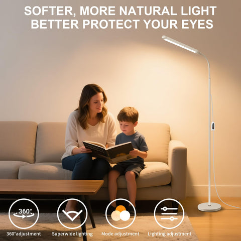 Dujunlinghang gooseneck enables precise light direction for reading.