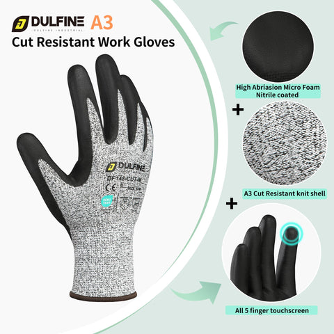 DULFINE A3 gloves demonstrating touchscreen compatibility for quick device use