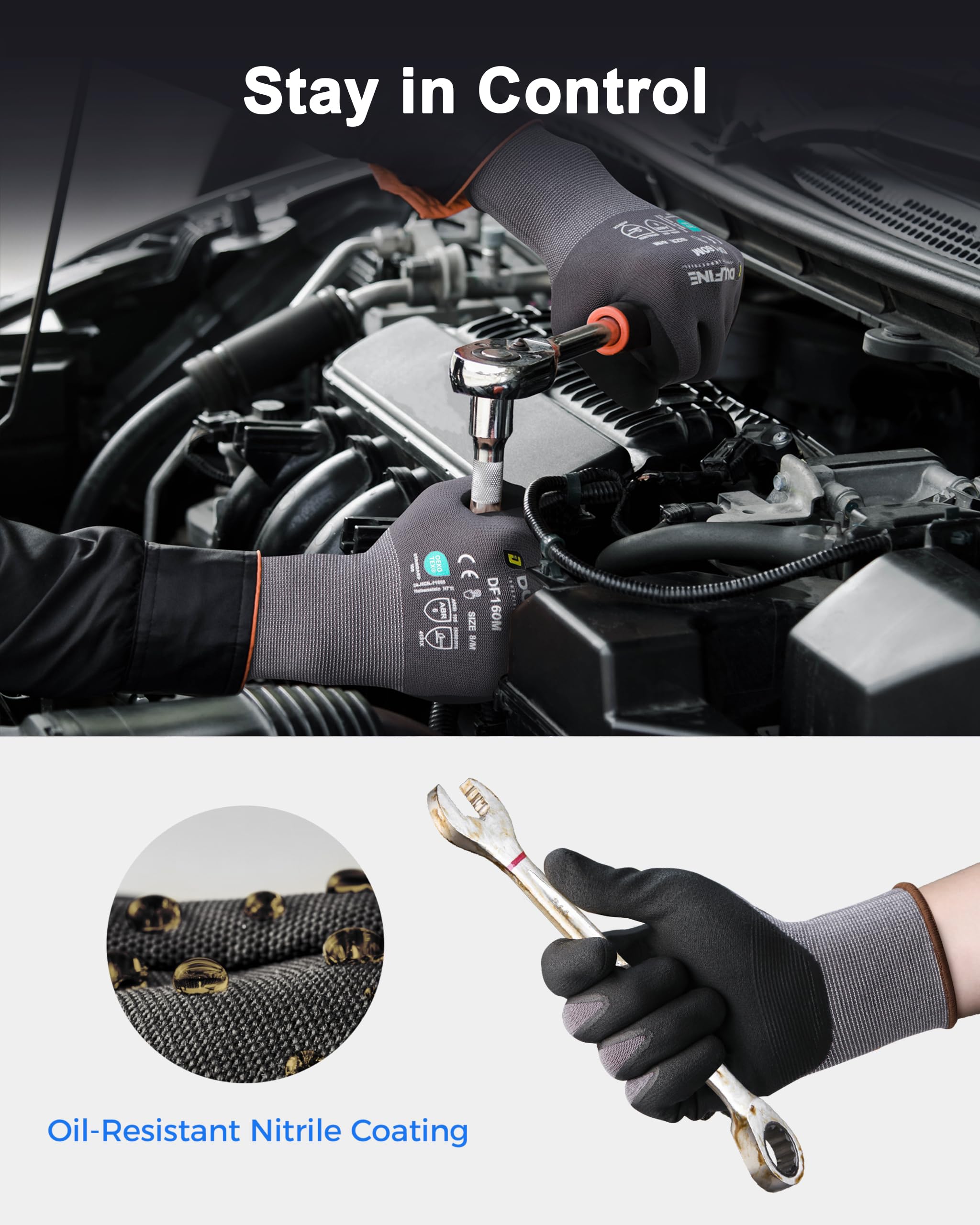 DULFINE breathable micro-foam coating provides 360 degree airflow