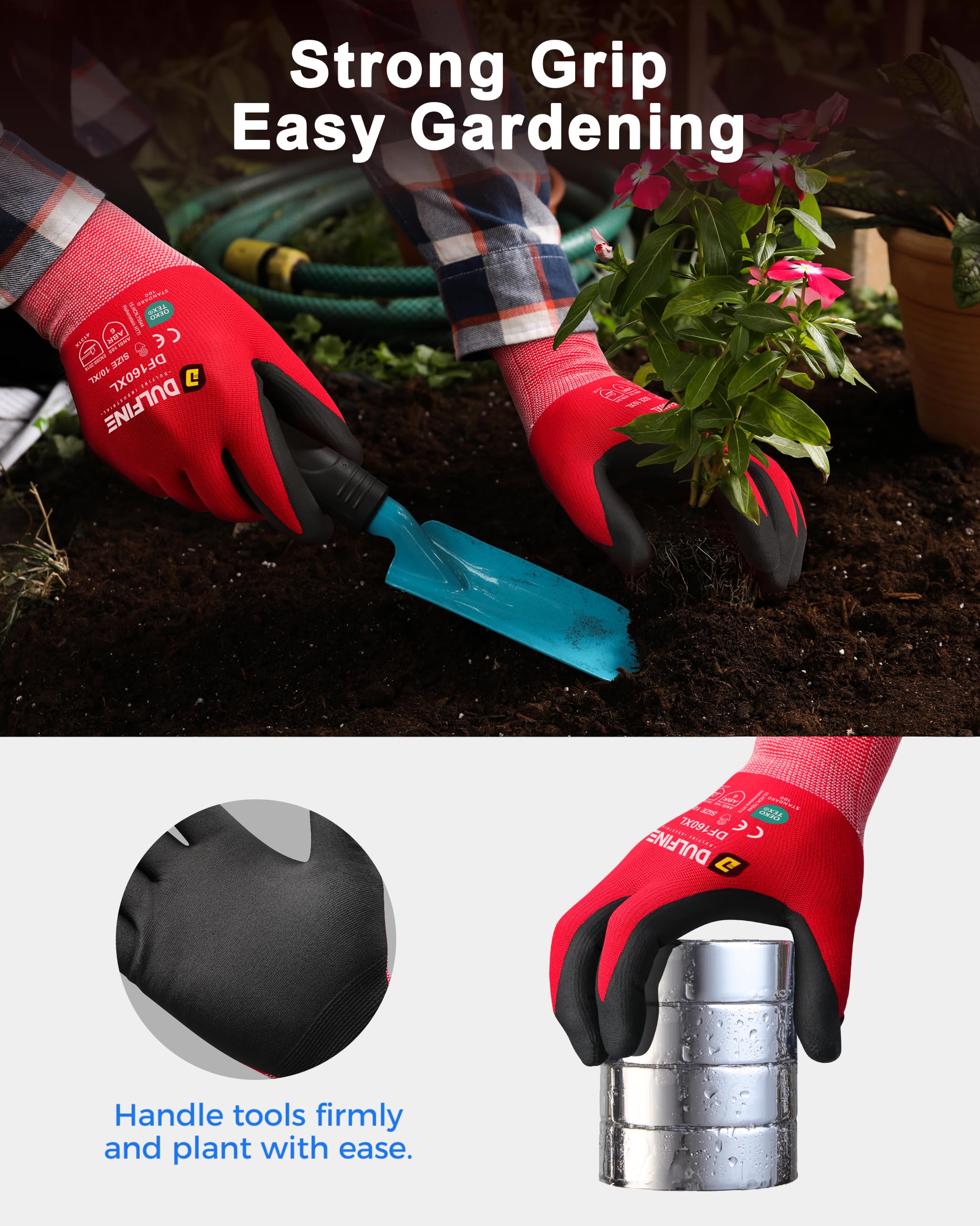 DULFINE ergonomic fit enhances dexterity and reduces fatigue