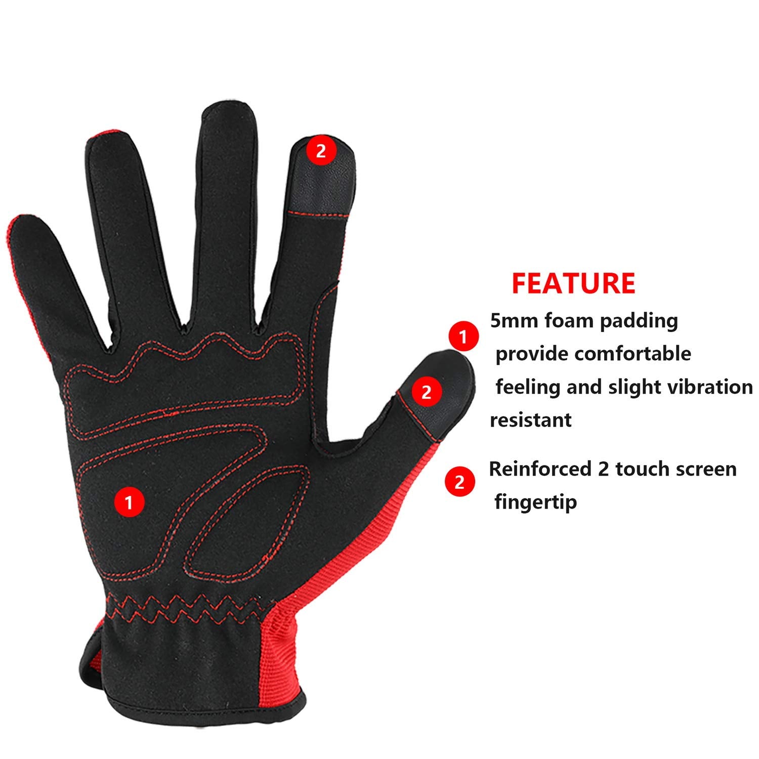 DULFINE gloves displaying flexible dexterity panels for precise control