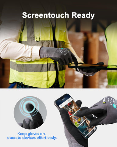 DULFINE Touchscreen compatible gloves to operate devices without removal