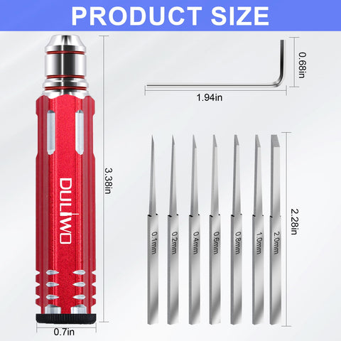 DULIWO Prime Scriber 2-0mm blade for heavy-duty carving and trimming.
