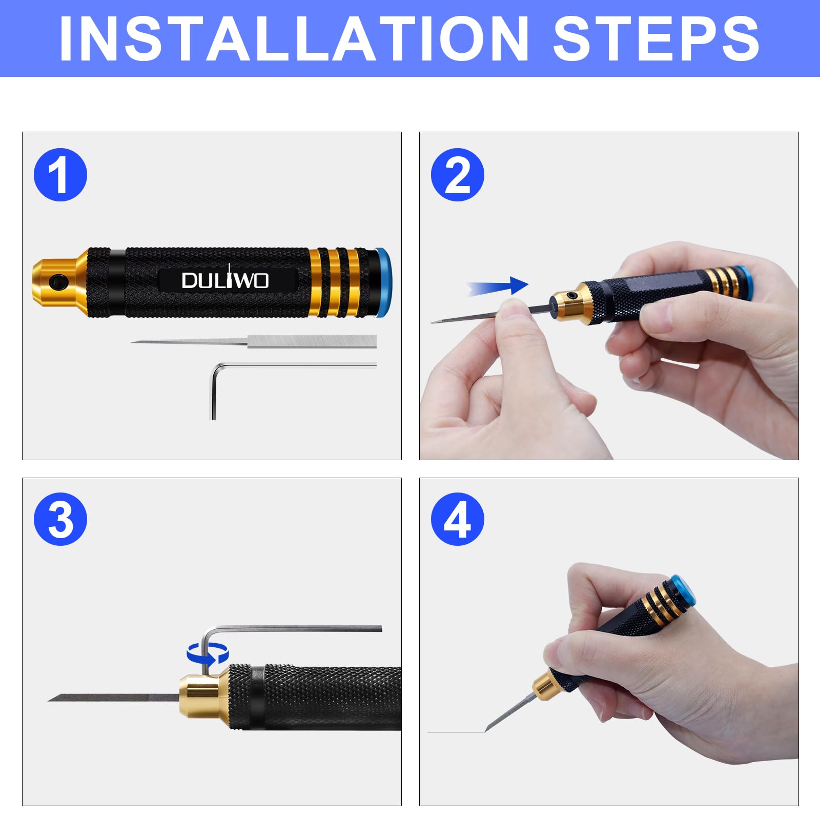 DULIWO Prime Scriber blade 0.2mm for crisp detailed panel lines