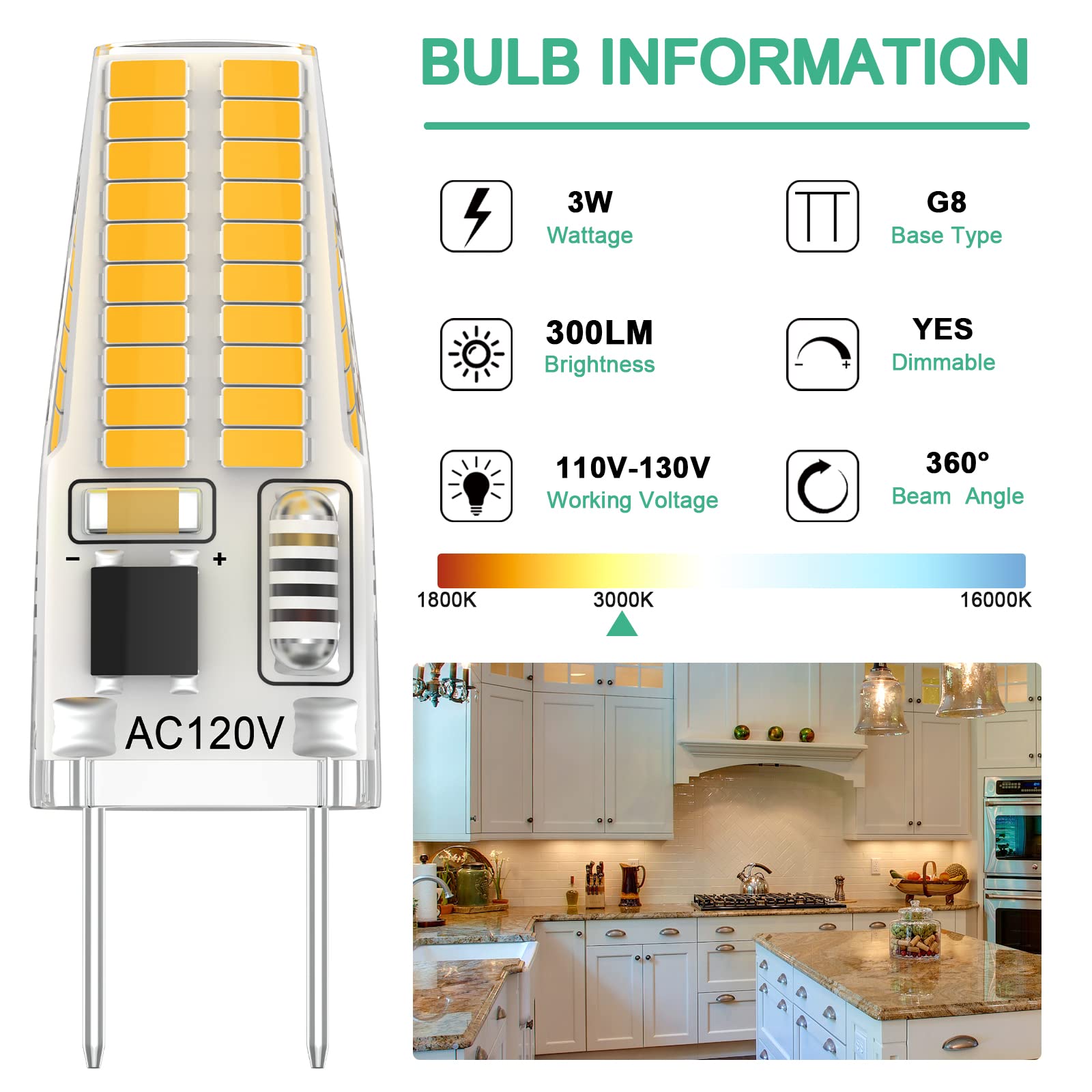 DUMILOO warm white 3000K LED offers a comfortable glow for living spaces.