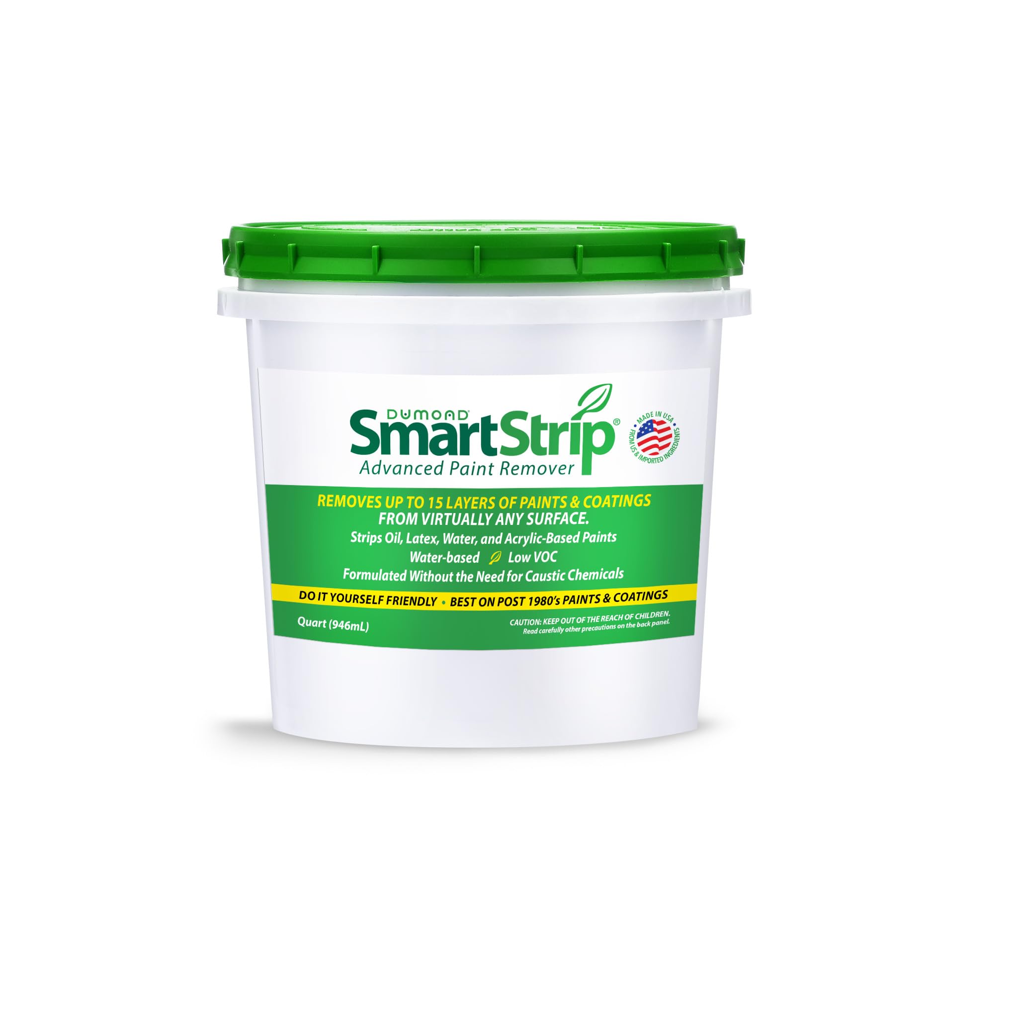 Dumond Smart Strip Advanced paint remover bottle ready for indoor and outdoor use.