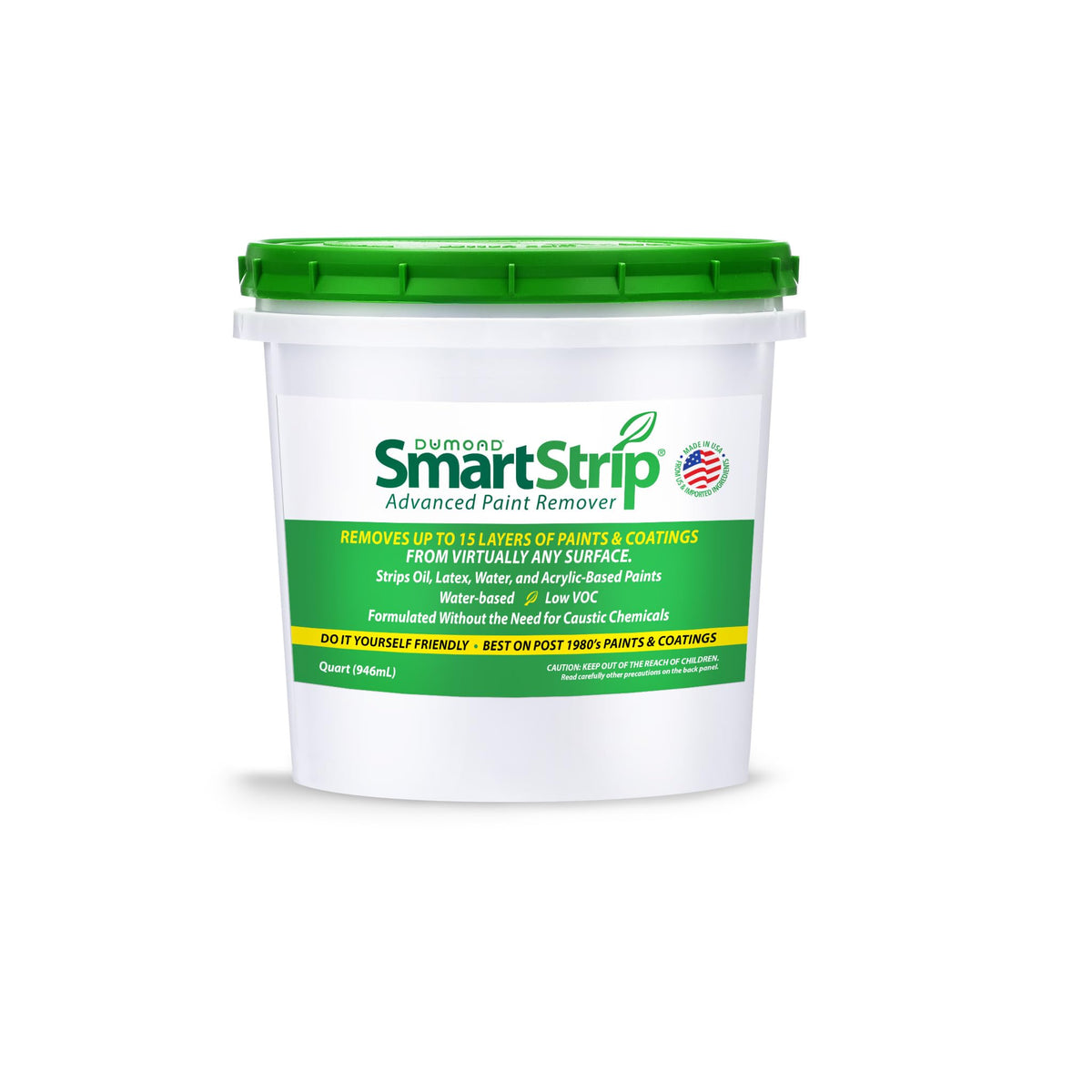Dumond Smart Strip Advanced paint remover bottle ready for indoor and outdoor use.