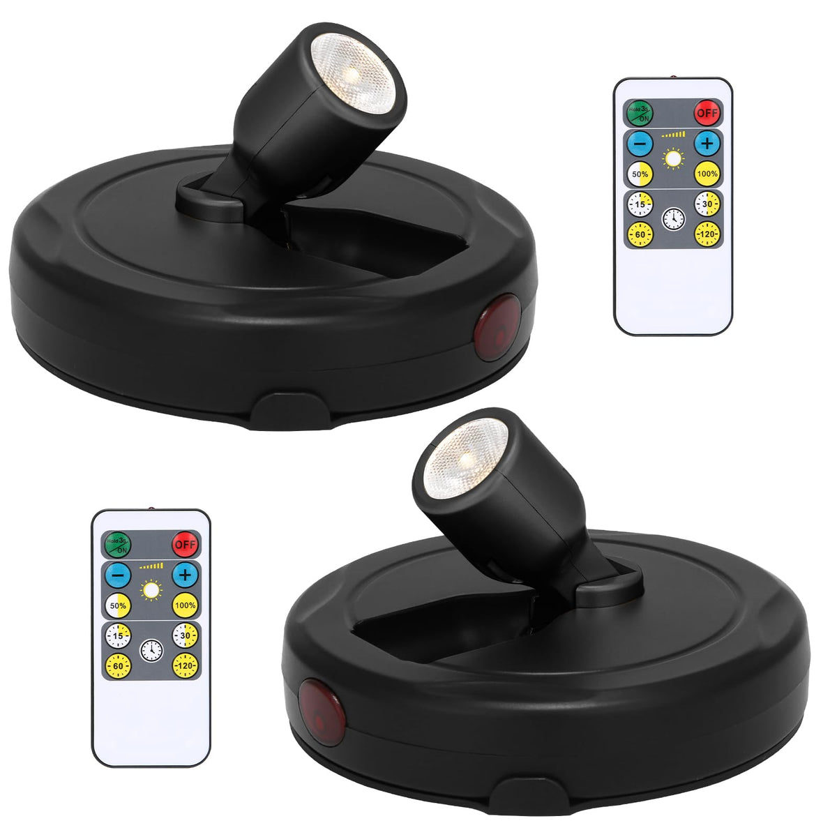 Dunhaoji Spotlight battery-operated model ready for wireless placement in any room.
