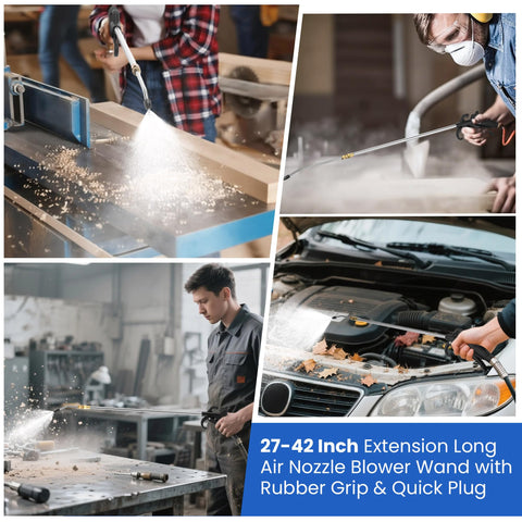 Dunkive 200 PSI capability blasts away dust and debris efficiently.