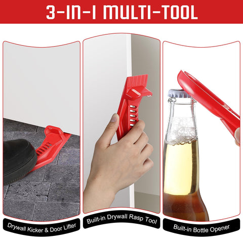 Dunkive lifter includes bottle opener for convenient breaks on site.