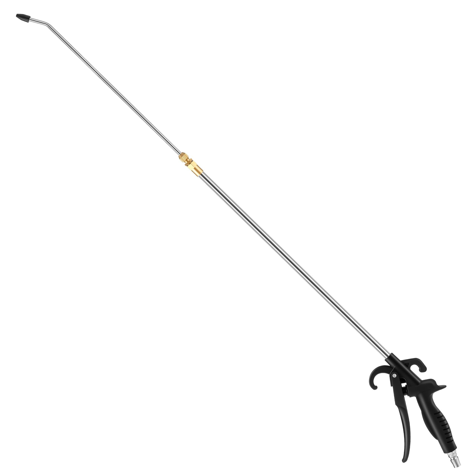 Dunkive high-pressure air blow gun with extendable nozzle reaches deep spaces for fast cleaning.