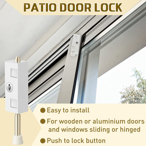 Dunzy installation example on wooden or aluminum doors