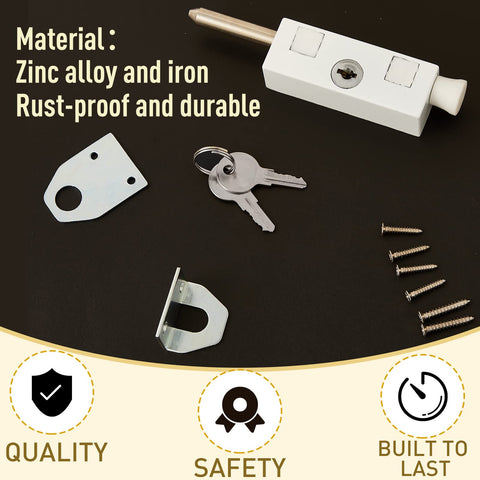 Dunzy security bar component with durable zinc alloy coating