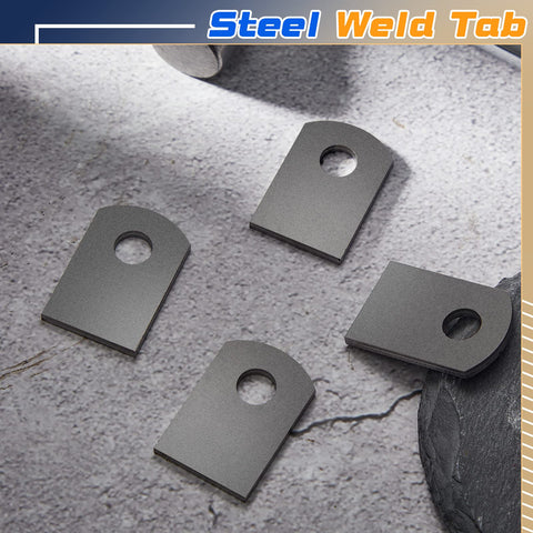 Dunzy mild steel tab ready for welding and mounting