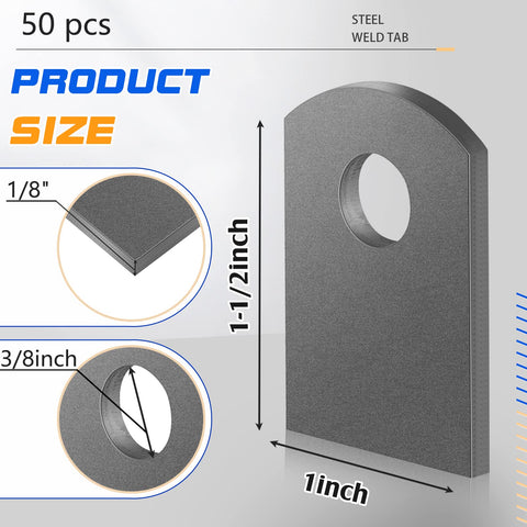 Dunzy weld tab perforated surface detail promotes even coating