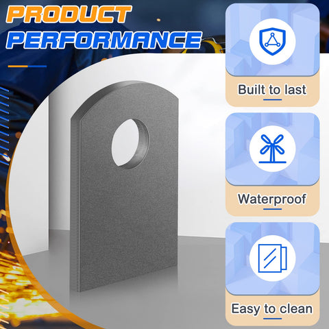 Dunzy weld tab side profile emphasizes mild steel durability