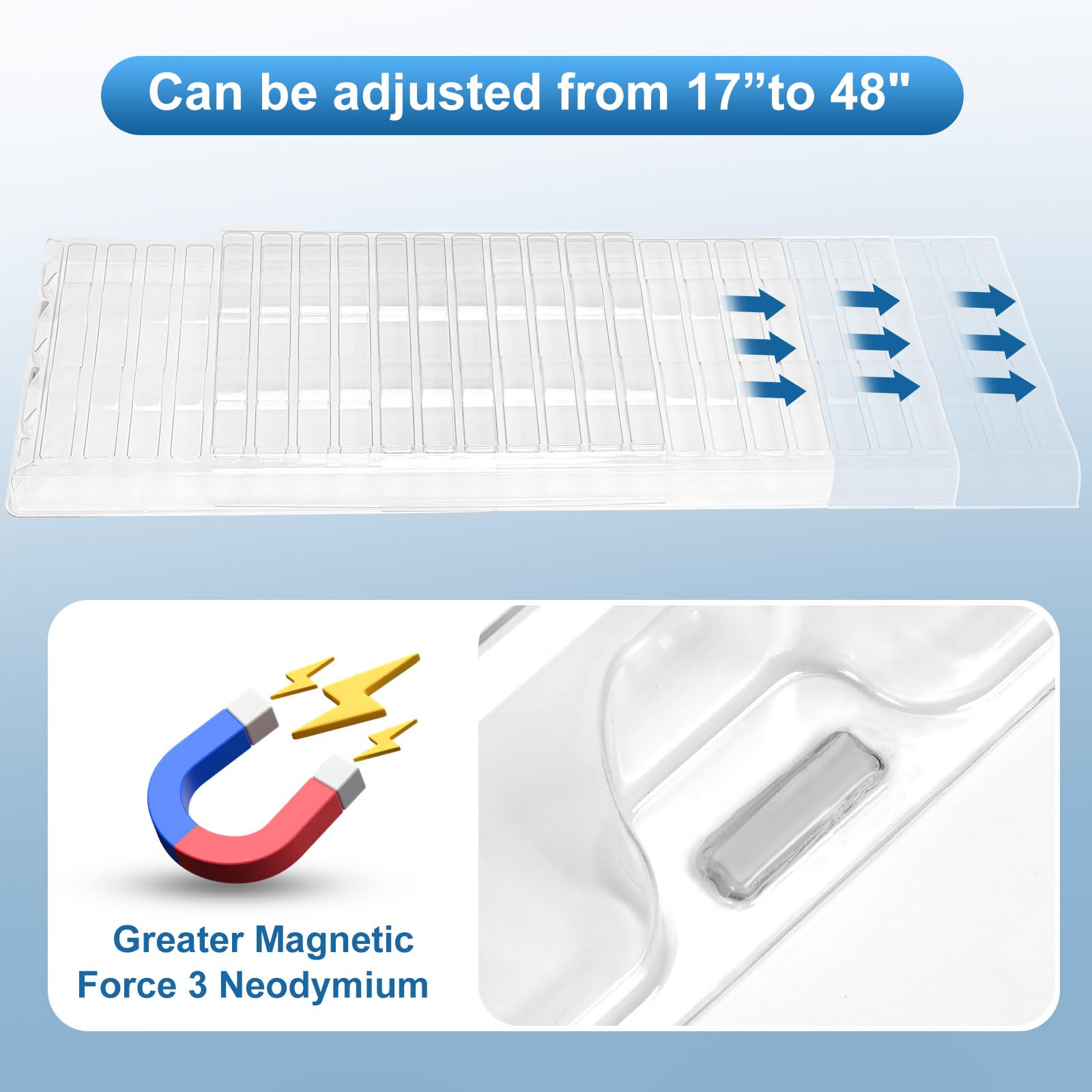 DUPPCOS air vent extender features a 1.5 mm thick durable profile.