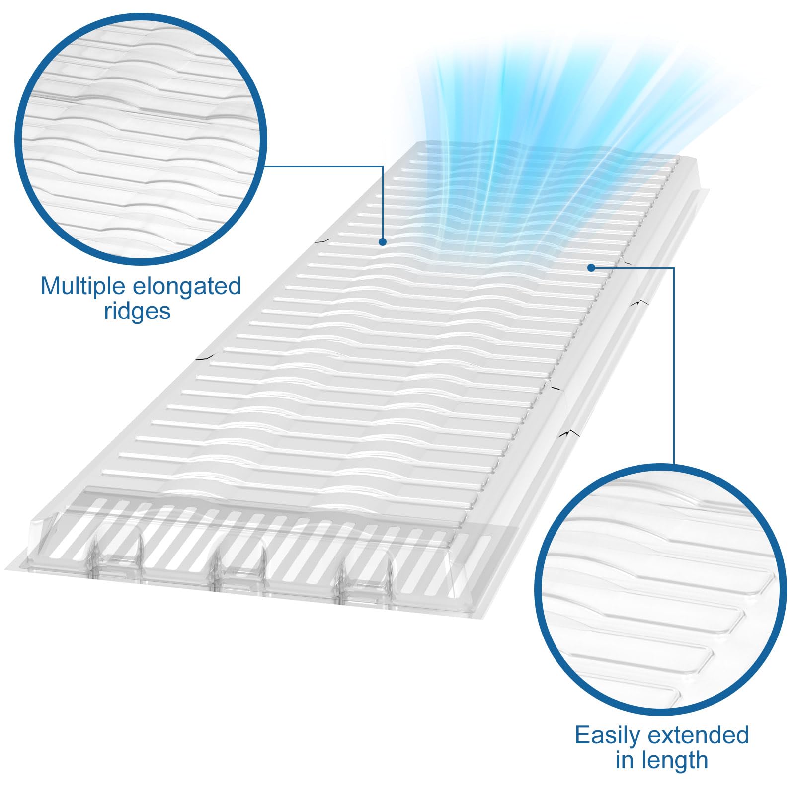 DUPPCOS air vent extender helps direct airflow to target areas for improved comfort.