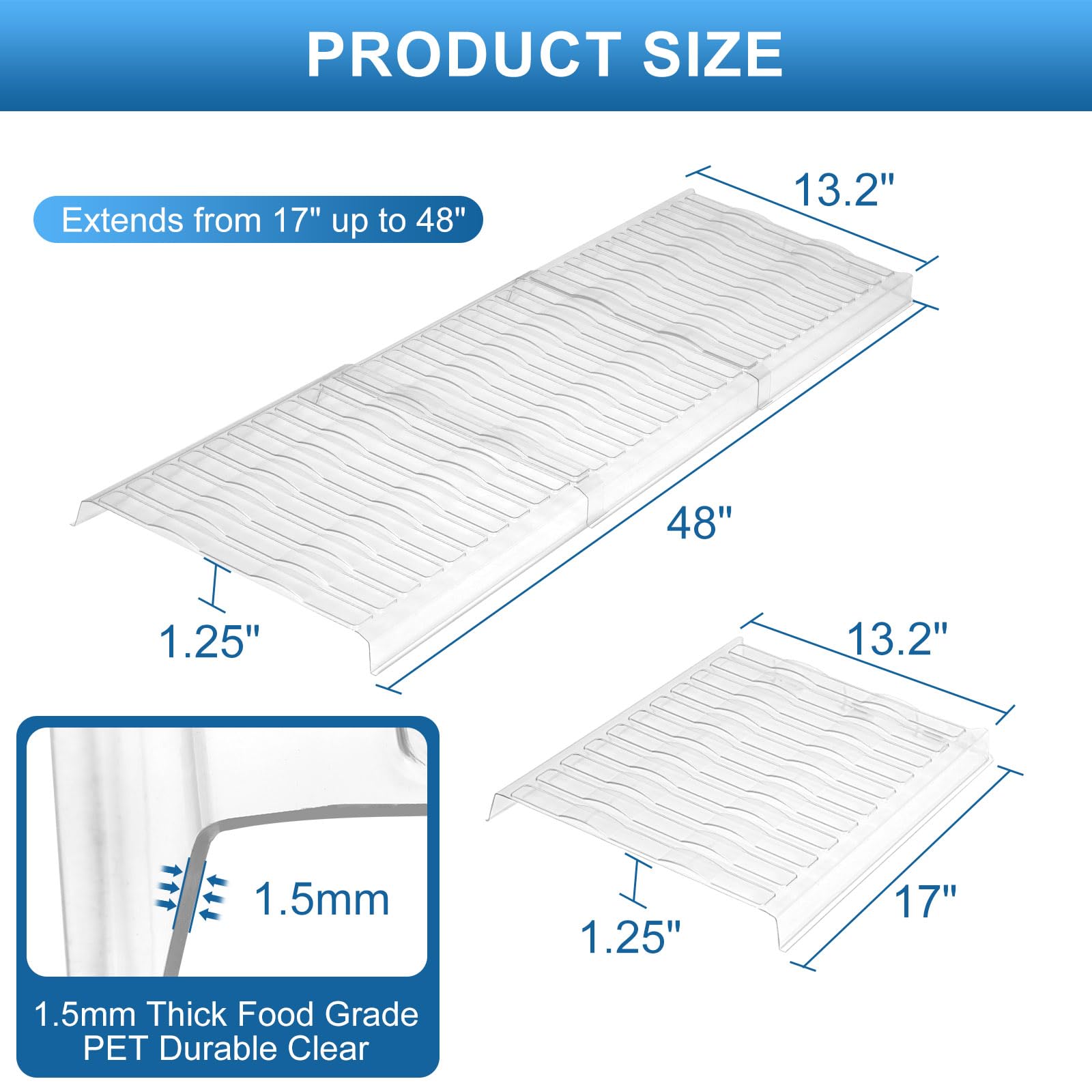 DUPPCOS air vent extender fits neatly under furniture for seamless integration.