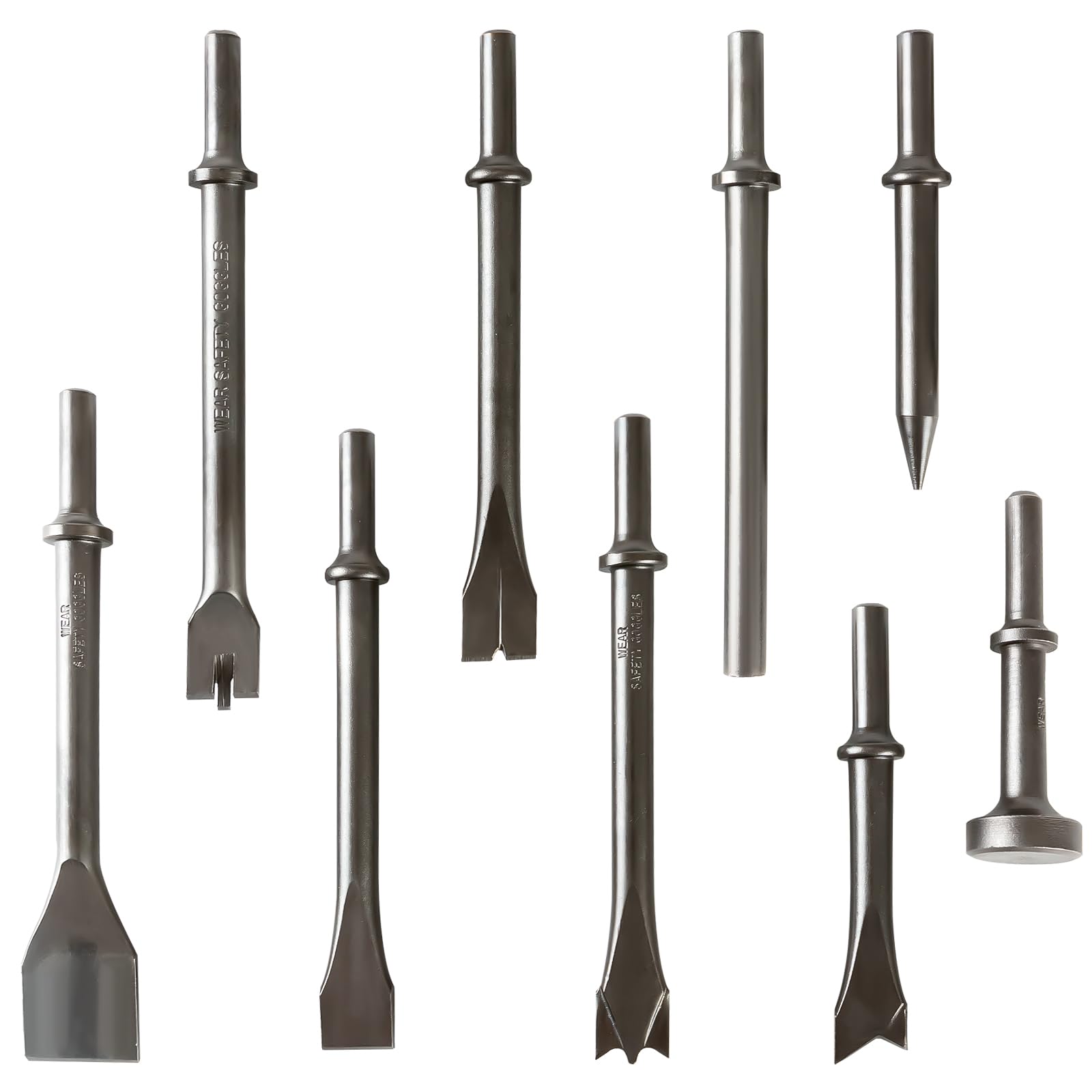DUPDMKIN air hammer chisel kit collection for masonry and metalwork