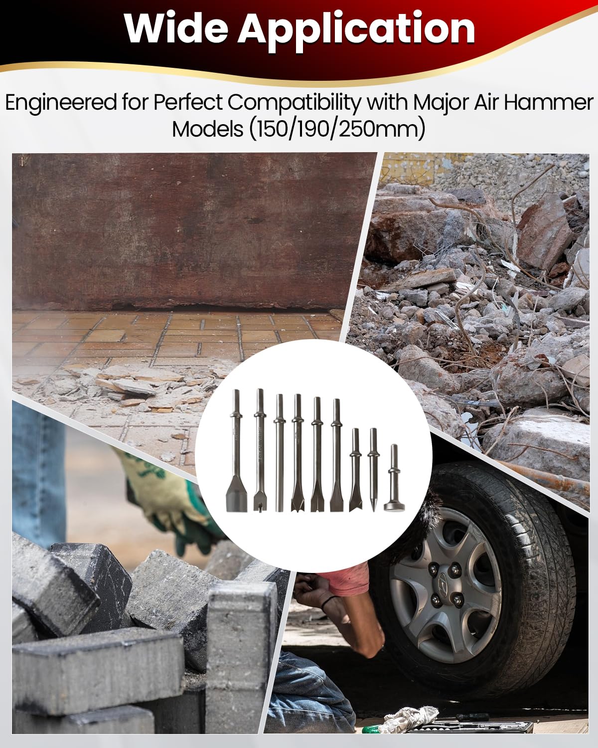 DUPDMKIN efficient chiseling performance speeds up construction and repair projects
