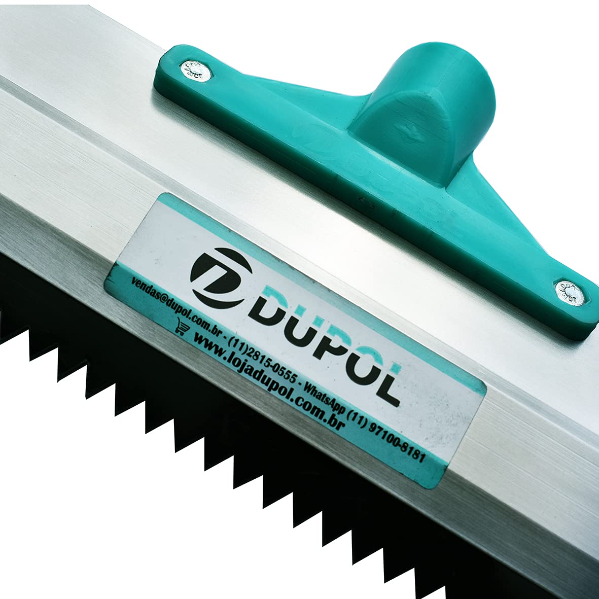 DUPOL self-leveling cement coverage demonstrated with clean, even strokes