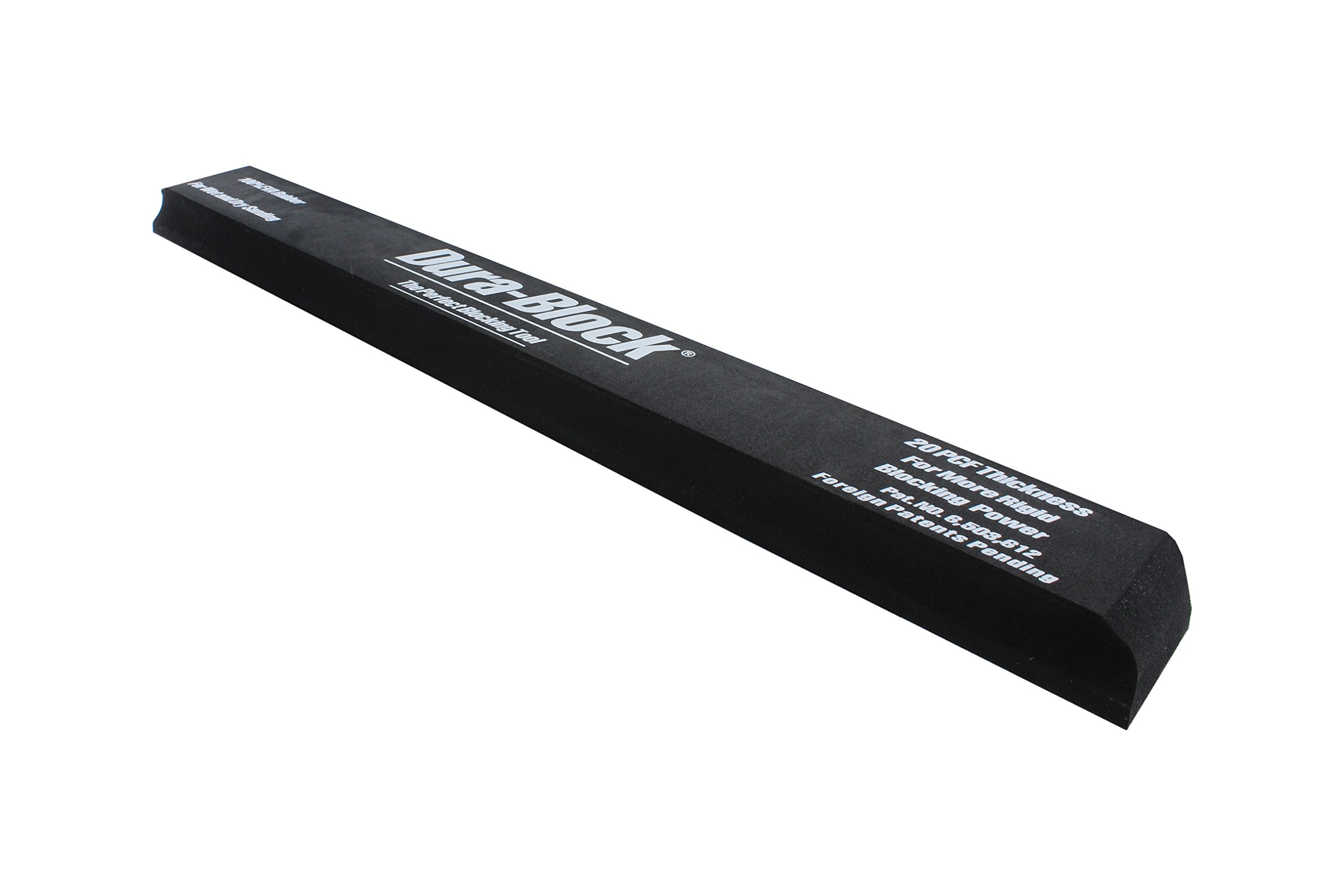 Dura-Block AF4409 long sanding block side view, designed for precise blocking on large panels.