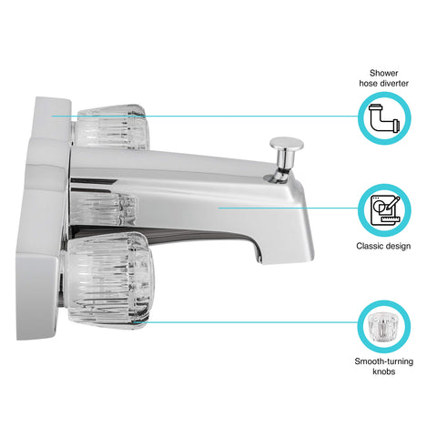 Dura Faucet diverter mechanism showing reliable shower hose switching.